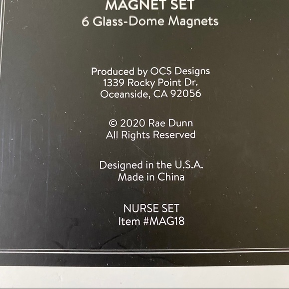 Rae Dunn Nurse Magnet Set - Picture 2 of 2